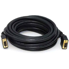 Monoprice 50ft Super VGA M/M CL2 Rated (For In-Wall Installation) Cable w/ Ferrites (Gold Plated)