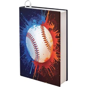 White Marble Stretchable Fabric Book Cover for Medium to Jumbo Size Schoolbooks Hardcover, Textbooks, Fits Most Books Covers up to 9 x 11 Inches