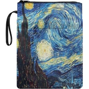 doginthehole Mushroom Book Covers Zipper Book Protector Book Sleeve for Women Girly Book Lover Book Sack Paperback Hardcover Book Carrying Case