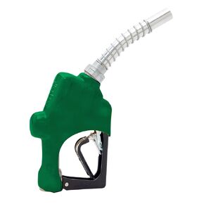 Husky 209803N-03 New 1A Light Duty Diesel Nozzle with 3-Notch Hold Open Clip and Green Hand Guard, Made in USA