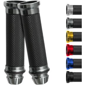 DREAMIZER 7/8" 22mm Universal Motorcycle Handle Grip Motorcycle Handlebar Grips Cover Compatible with Dirt Sport Bike Touring Street Sport Bike