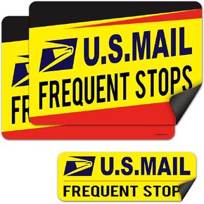 SMASMILE Mail Delivery Driver Magnetic Signs 3 Pack Frequent Stops Car Rural Delivery Carrier Magnets Reflective Waterproof