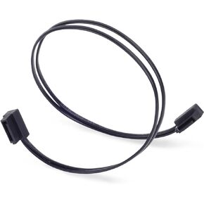 SilverStone Technology CP11B-300 300mm (11.8 in.) Ultra Thin 6Gb/s Lateral 90-Degree SATA Cable with Custom Low-Profile Connectors, SST-CP11B-300