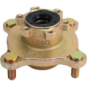 ATV Wheel Rim Hub, 4 Stud Brake Wheel Rim Hub Front Disc Steel Alloy Wheel Rim Hub for Go Kart ATV 4 Wheeler