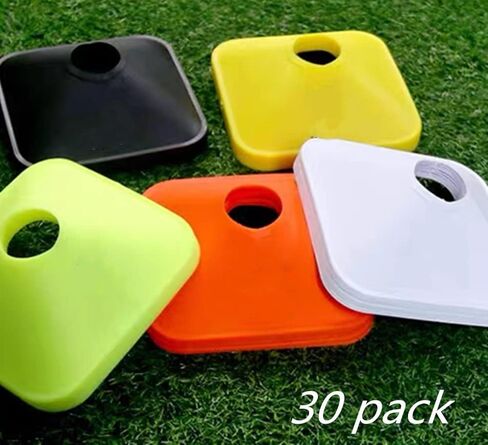 حواجز تدريب السرعة القابلة للتعديل معدات تدريب اللياقة البدنية والسرعة مع سلم الرشاقة - اللياقة البدنية البليومترية والتدريب على السرعة - حواجز/عقبات لكرة القدم وكرة القدم والمضمار والميدان (مخاريط مربعة) in Kuwait