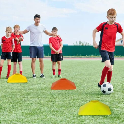 حواجز تدريب السرعة القابلة للتعديل معدات تدريب اللياقة البدنية والسرعة مع سلم الرشاقة - اللياقة البدنية البليومترية والتدريب على السرعة - حواجز/عقبات لكرة القدم وكرة القدم والمضمار والميدان (مخاريط مربعة) in Kuwait