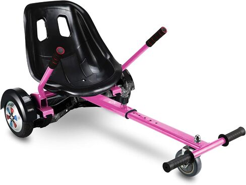 LJX Hoverboard Seat Attachment, Go Kart, Hoverboard Accessories for 6.5" 8" 10" Hoverboard, Wider Seat, Suitable for All Ages in Saudi Arabia
