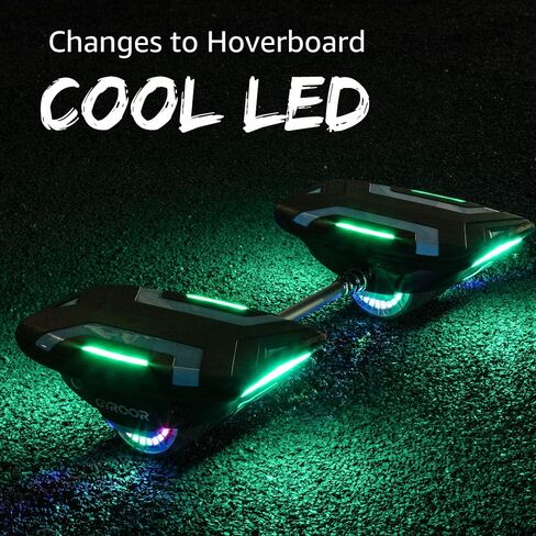 Gyroor Hoverboard Hovershoes-Gyroshoes S300 Electric Hover Shoes Hoverboard مع أضواء LED، UL2272 معتمد ذاتي التوازن Hovershoes للأطفال والكبار in Kuwait