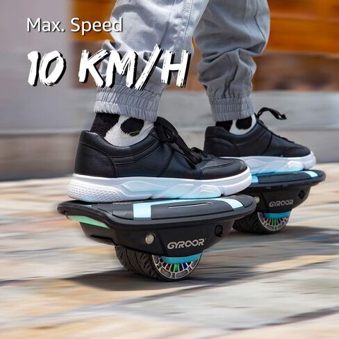 Gyroor Hoverboard Hovershoes-Gyroshoes S300 Electric Hover Shoes Hoverboard مع أضواء LED، UL2272 معتمد ذاتي التوازن Hovershoes للأطفال والكبار in Kuwait