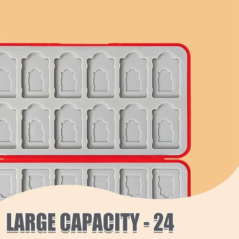 حافظة بطاقات ألعاب doepeBAE لجهاز نينتندو سويتش، حامل بطاقات ألعاب سويتش، صندوق تخزين بطاقات ألعاب سويتش، منظم بطاقات ألعاب سويتش ذو سعة كبيرة، 24 فتحة (D-1) in Kuwait