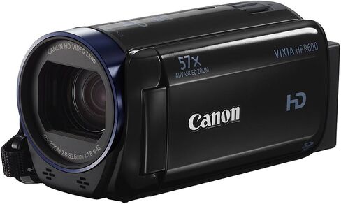 كاميرا فيديو Canon VIXIA HF R600 عالية الدقة مع شاشة لمس 3 بوصة وتكبير متقدم 57x - أسود (متجدد) in Saudi Arabia