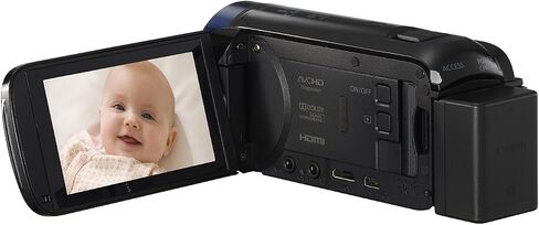 كاميرا فيديو Canon VIXIA HF R600 عالية الدقة مع شاشة لمس 3 بوصة وتكبير متقدم 57x - أسود (متجدد) in Saudi Arabia
