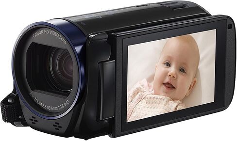 كاميرا فيديو Canon VIXIA HF R600 عالية الدقة مع شاشة لمس 3 بوصة وتكبير متقدم 57x - أسود (متجدد) in Saudi Arabia