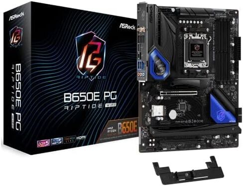 ASRock B650E PG Riptide WiFi AM5 Ryzen 7000 AMD B650 SATA 6Gb/s DDR5 ATX اللوحة الأم in Kuwait