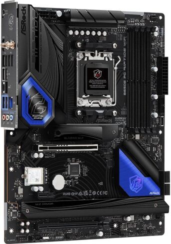 ASRock B650E PG Riptide WiFi AM5 Ryzen 7000 AMD B650 SATA 6Gb/s DDR5 ATX اللوحة الأم in Kuwait