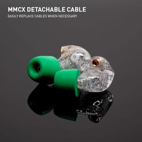 مجموعة الصوت المتقدمة ADV. شاشات داخل الأذن سلكية عالية الدقة موديل 3 (شفافة) in Kuwait