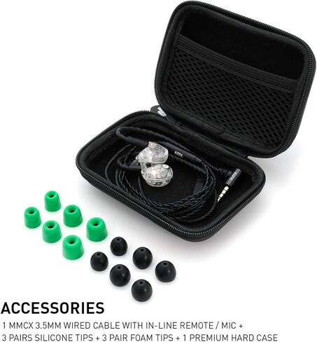 مجموعة الصوت المتقدمة ADV. شاشات داخل الأذن سلكية عالية الدقة موديل 3 (شفافة) in Kuwait