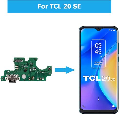 [جديد] موصل قاعدة شاحن USB Duotipa لـ TCL 20 SE USB شحن منفذ الكابلات المرنة لاستبدال موصل لوحة قاعدة الشاحن T671H/T671F/T671O. in Saudi Arabia