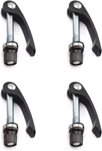 Bike Seat Post Clamp Quick Release Pin M6x55mm High-strength Aluminum Alloy Bicycle Seatpost Binder Bolt, 4PCS Black in Saudi Arabia