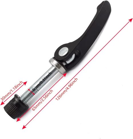 Bike Seat Post Clamp Quick Release Pin M6x55mm High-strength Aluminum Alloy Bicycle Seatpost Binder Bolt, 4PCS Black in Saudi Arabia