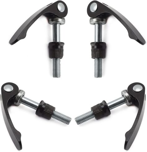 Bike Seat Post Clamp Quick Release Pin M6x55mm High-strength Aluminum Alloy Bicycle Seatpost Binder Bolt, 4PCS Black in Saudi Arabia
