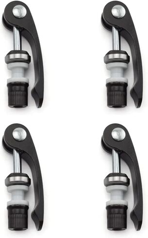 Bike Seat Post Clamp Quick Release Pin M6x55mm High-strength Aluminum Alloy Bicycle Seatpost Binder Bolt, 4PCS Black in Saudi Arabia