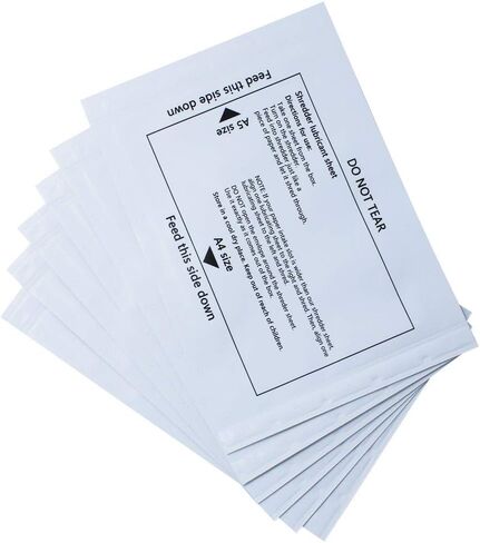 Paper Shredder Sharpening & Lubricant Sheets & Shredder Cleaning Sheets (12 Pack) in Saudi Arabia