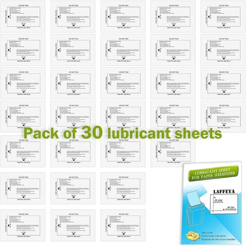 Paper Shredder Sharpening & Lubricant Sheets & Shredder Cleaning Sheets (12 Pack) in Saudi Arabia