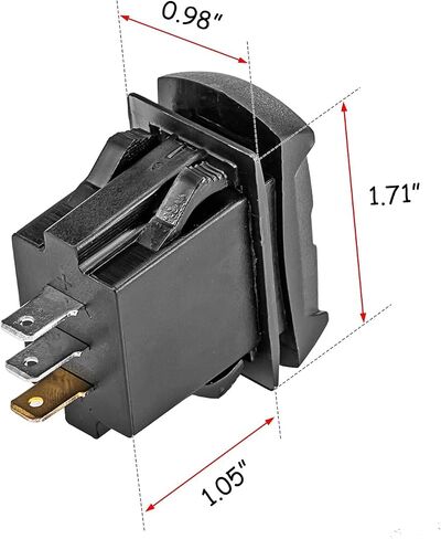 WeiSen LED الرقمية المزدوجة الفولتميتر الجهد الروك التبديل تصميم 12-60 فولت رصد الجهد متوافق مع 12-24 فولت سيارة دراجة نارية ATV UTV RV المركبات والقوارب البحرية in Saudi Arabia