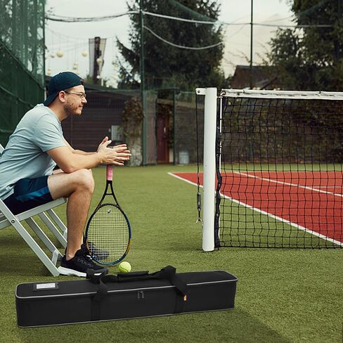 Foldable Tennis Cart Holds 180 Balls Wheeled Tennis Ball Hopper Sports Teaching Carts with Storage Bag, Light Auminum Alloy in Kuwait