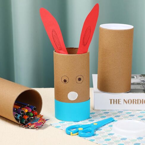 20 Pack Mailing Tubes with Caps Poster Holder Tube 3 x 6 Inch Round Cardboard Mailers for Artwork Advent Calendars Classroom Craft Shipping DIY Projects Gifts Packing Maps Packaging, Brown in Saudi Arabia