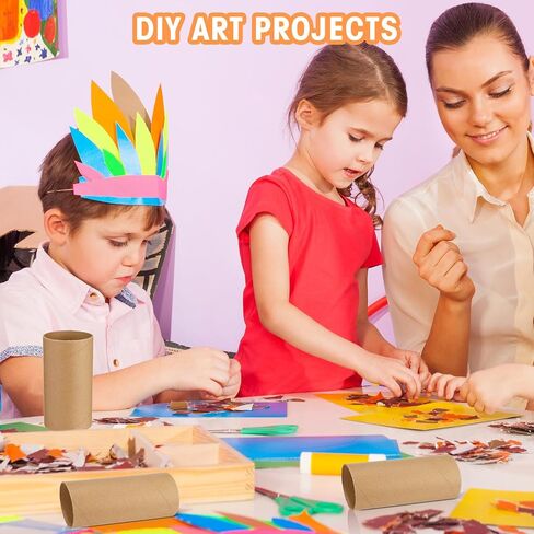 20 Pack Mailing Tubes with Caps Poster Holder Tube 3 x 6 Inch Round Cardboard Mailers for Artwork Advent Calendars Classroom Craft Shipping DIY Projects Gifts Packing Maps Packaging, Brown in Saudi Arabia