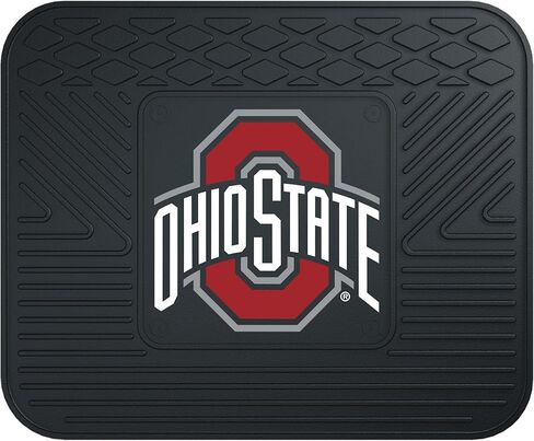 FANMATS - 10095 NCAA Ohio State University Buckeyes Vinyl Utility Mat, Black, 14"x17" in Saudi Arabia