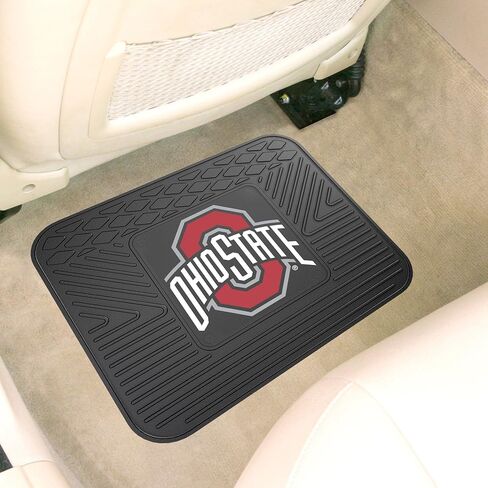FANMATS - 10095 NCAA Ohio State University Buckeyes Vinyl Utility Mat, Black, 14"x17" in Saudi Arabia