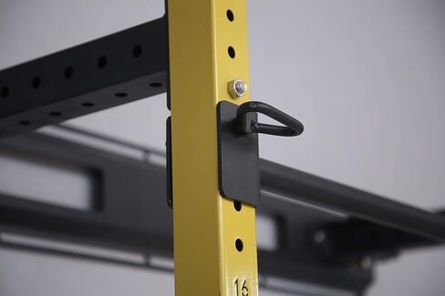 HULKFIT Pro Series 2.35" x 2.35" Folding Wall Mount Power Cage Rack with Pull Up Bar Attachments and Accessories - Multi Color in Kuwait