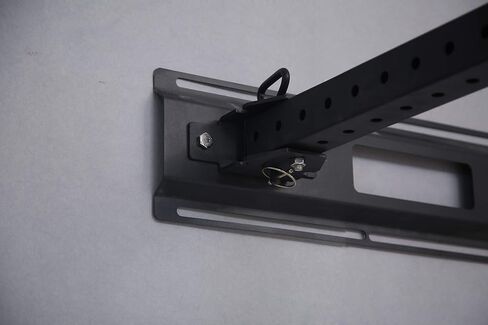 HULKFIT Pro Series 2.35" x 2.35" Folding Wall Mount Power Cage Rack with Pull Up Bar Attachments and Accessories - Multi Color in Kuwait