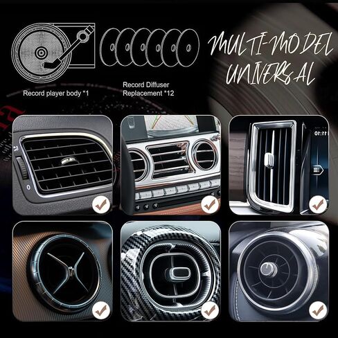 12Pcs Swifters Merch Air Fireshener Car for Women,Record Player Car Air Fresheners Car Accessories Turntable Vent Clip Gift for Music Fan in Saudi Arabia