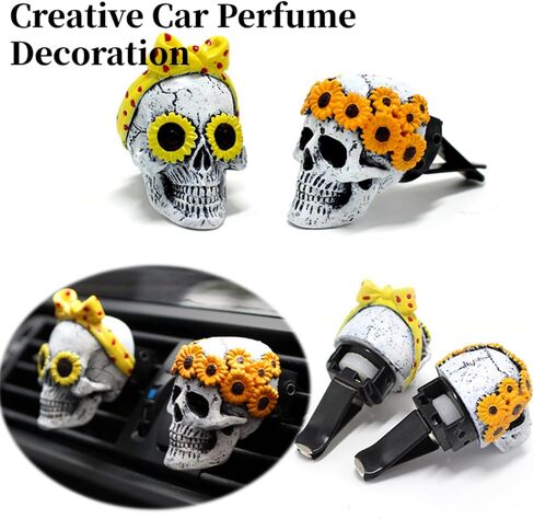 Joyfunky Car Air Fresheners with Solar Rotation, Creative Car Perfume Decoration, Relieve Stress and Purifie Odors, Use at Car Office and Home, Gold in Saudi Arabia