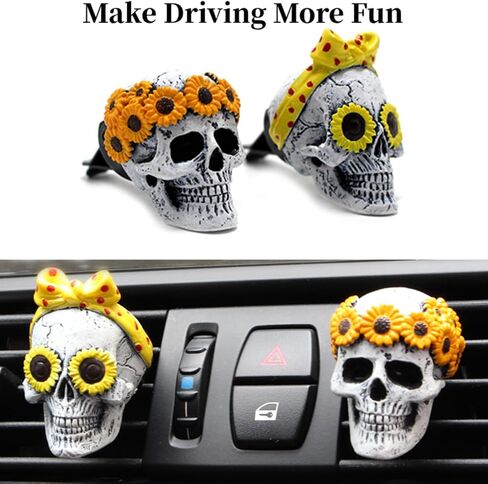 Joyfunky Car Air Fresheners with Solar Rotation, Creative Car Perfume Decoration, Relieve Stress and Purifie Odors, Use at Car Office and Home, Gold in Saudi Arabia