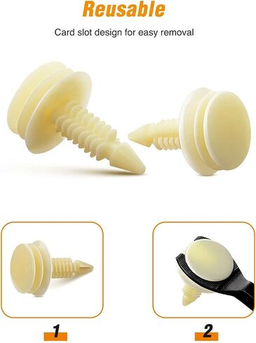 GOOACC 25 Front Door Trim Panel Retainers Clips Replaces for GM 10153057 Chevy Buick GMC Jimmy Pontiac Grand Prix 8mm Hole - 25pcs in Saudi Arabia