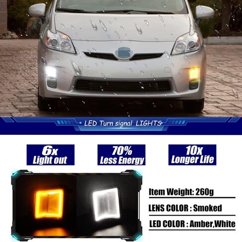 For 2010 2011 Toyota Prius Front bumper Turn Signal Lights Parking Housing Switchback 2 in1 Clear Lens 8151147020, 8151147022 in Kuwait