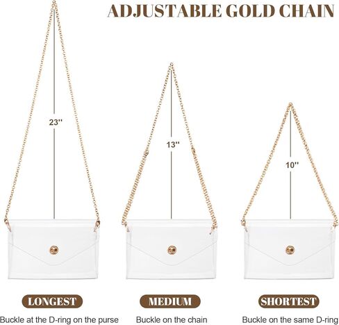 Clear Purse for Women, Clear Crossbody Bag Stadium Approved, Small Cute Clear Stadium Bag for Concerts Sports Events in Kuwait