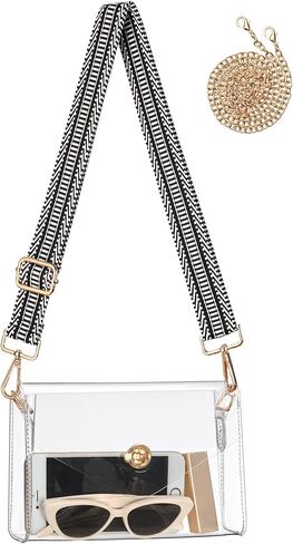 Clear Purse for Women, Clear Crossbody Bag Stadium Approved, Small Cute Clear Stadium Bag for Concerts Sports Events in Kuwait