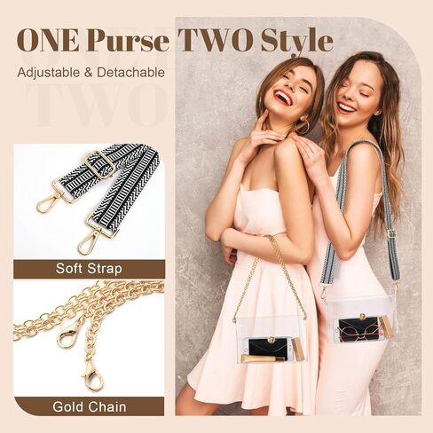 Clear Purse for Women, Clear Crossbody Bag Stadium Approved, Small Cute Clear Stadium Bag for Concerts Sports Events in Kuwait