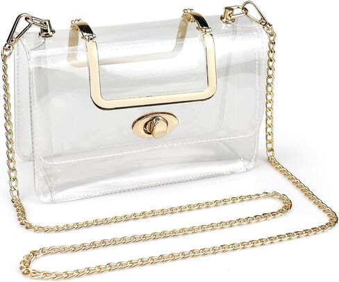 COROMAY Clear Purse for Women, Clear Crossbody Bag, Clear Stadium Purse Handbags in Saudi Arabia