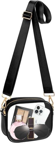 حقيبة Armiwiin الشفافة المعتمدة في الاستاد، حقيبة كروس شفافة مع حزام قابل للإزالة والتعديل لحدث الحفلات الرياضية in Kuwait