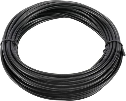 YaeMarine 4mm X 50ft Bicycle Bike Lined Shift Cable Housing Shifter Cable Housing with 50Pcs Cable End Caps, Black in Kuwait