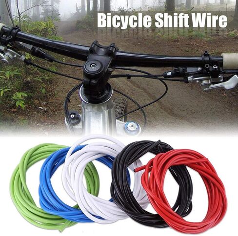 Bicycle Shifting Cable,Lightweight, Wearable Bike Derailleur Cable Derailleur Line 4mm Bike Wires for Road MTB Bikes Replacemet Acessory(Black) Bicycle And Spare Parts in Saudi Arabia