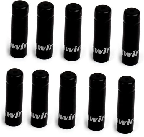 أغطية نهاية كابل تحويل الدراجة Follde، جزء ملحقات دراجة الطريق MTB، أغطية نهاية كابل تبديل الدراجة، أغطية نهاية حلقة من سبائك الألومنيوم، 10 قطع، أسود. in Kuwait