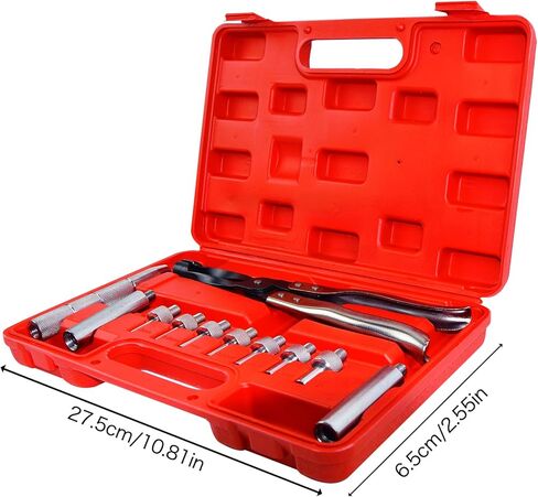 مجموعة إزالة ختم الصمام المكونة من 11 قطعة، أداة إزالة ختم جذع الصمام، مجموعة أدوات إصلاح محرك السيارات تتضمن كماشة ومآخذ ومقابض محرك ومحولات in Kuwait